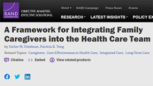 Article integrating family members into health care teams